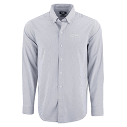 MEN'S CUTTER & BUCK SKYLINE EPIC PINSTRIPE LONG SLEEVE SHIRT